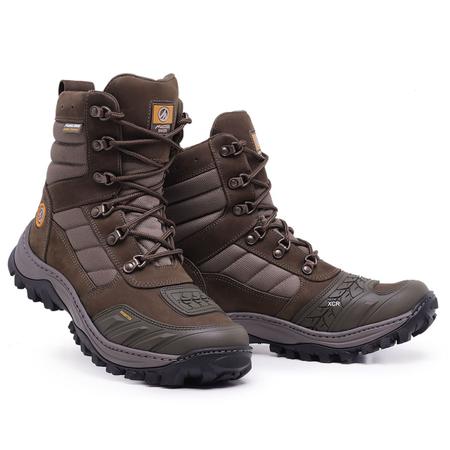 Bota coturno masculina caterpillar em couro palmilha gel em Promoção na  Americanas