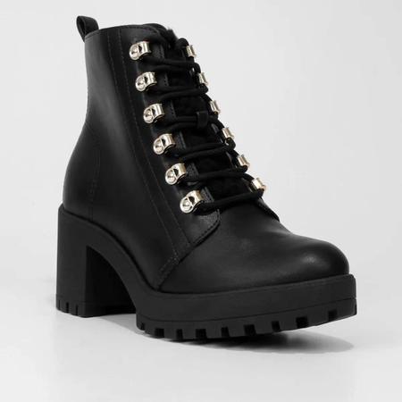 Imagem de Bota coturno ramarim cano médio feminina - preto