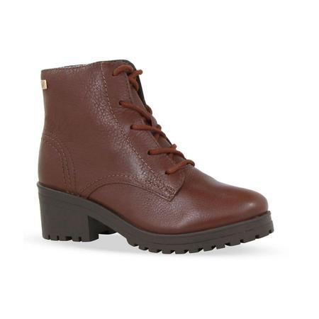 Bota Coturno Tratorado Feminino Bottero Cano Curto Salto Baixo Confortável Casual Imagem de Bota Coturno Tratorado Feminino Bottero Cano Curto Salto Baixo Confortável Casual