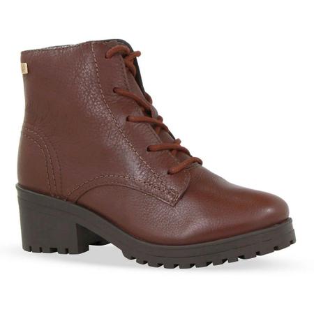 Bota Coturno Tratorado Feminino Bottero Cano Curto Salto Baixo Confortável Casual Imagem de Bota Coturno Tratorado Feminino Bottero Cano Curto Salto Baixo Confortável Casual