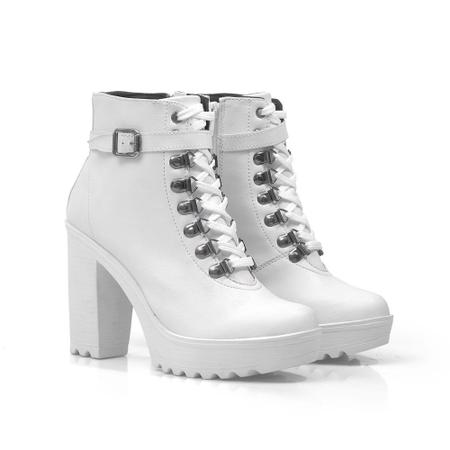 Coturno branco store militar