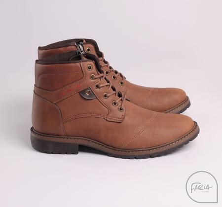 Bota coturno velluti caramelo Coturno Masculino Magazine Luiza