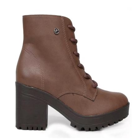Bota Coturno Via Marte Salto Bloco 2290801 Feminino Original