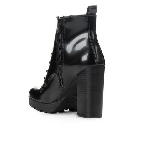 Bota coturno via marte tratorada lisa salto alto feminina discount
