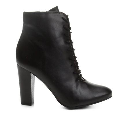 Bota coturno via uno com amarração feminina sales