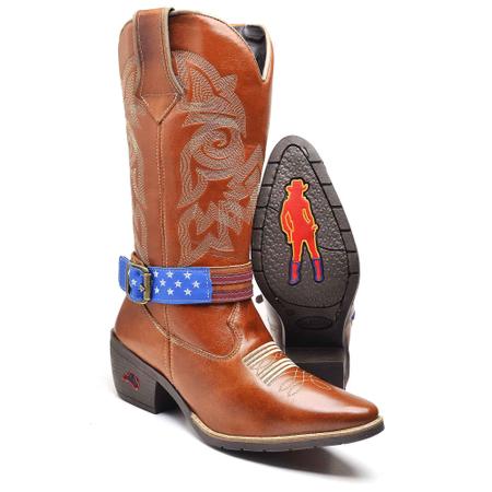 Botas country cheap feminina bico fino