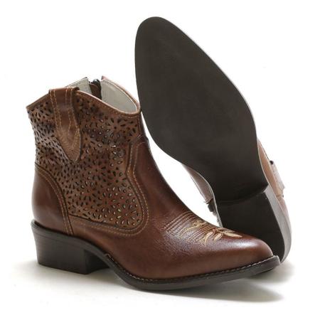 Bota de couro country cheap feminina