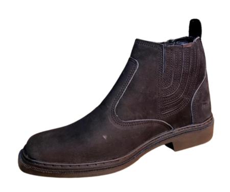 Imagem de Bota Country Texana Casual Social Botina Couro Nobuck Solado Borracha Costurado Modelo 2550 Forte