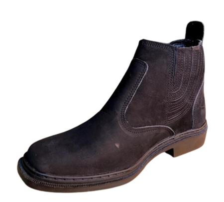Bota Country Texana Casual Social Botina Couro Nobuck Solado Borracha Costurado Modelo 2550 Forte - CAMPOLINA Imagem de Bota Country Texana Casual Social Botina Couro Nobuck Solado Borracha Costurado Modelo 2550 Forte