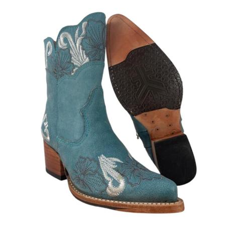 Bota Country Texana Feminina Original Goyazes Bico Fino Azul Ref. 214503 Imagem de Bota Country Texana Feminina Original Goyazes Bico Fino Azul Ref. 214503