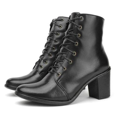 Bota griffe cano curto deals salto grosso bico fino