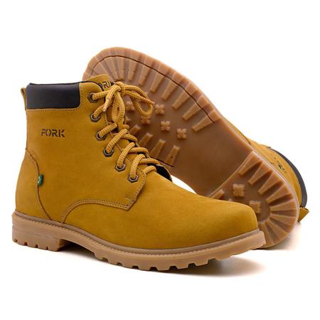 Bota Couro Masculina Ben Boots Fork - Urbano Casual Imagem de Bota Couro Masculina Ben Boots Fork