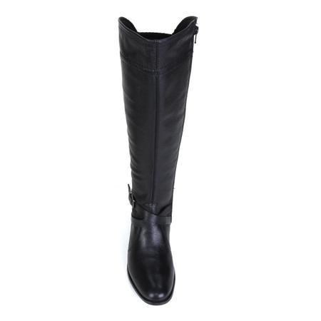 Bota couro hotsell ramarim fivela preta