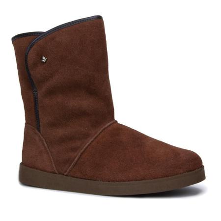 Bota cravo e store canela peluciada