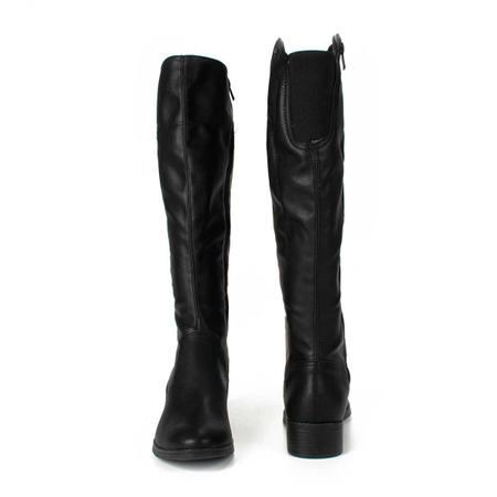 Bota Dakota Cano Alto Feminina Zíper Preto Imagem de Bota Dakota Cano Alto Feminina Zíper Preto