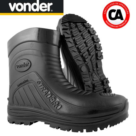 Imagem de Bota De Chuva Pvc Moto Vonder Motoqueiro 100% Impermeável Stradeiro