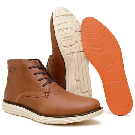 Imagem de bota de couro estilo casual galsax sapato masculino