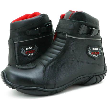 Bota de couro para motociclista sport ride 287 ATRON Botas
