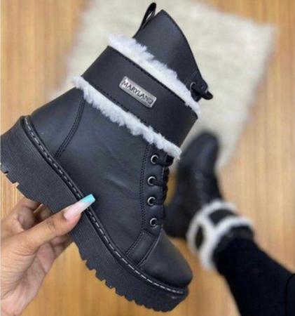 Bota de pelinho mercado hot sale livre