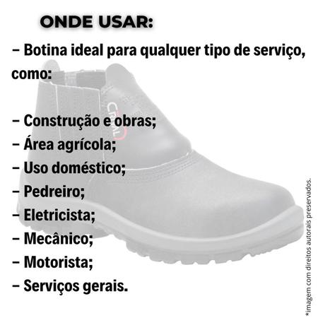 Calçado de store segurança para motorista