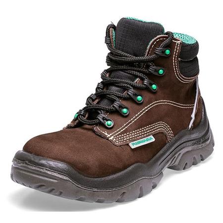 Bota de couro nobuck marrom fujiwara wbp ca 28105 2025