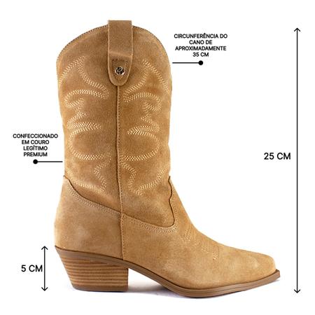 Imagem de Bota Feminina Bottero Western Cowboy Original 346301