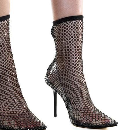 Bota cano sale curto transparente