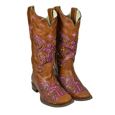 Bota texana com best sale brilho