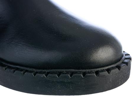 Bota Feminina Couro Cano Alto Basic Capodarte Preta Bota