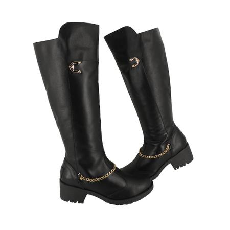 Bota couro cheap impermeavel feminina