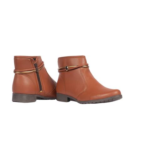 Bota Feminina Dakota Cano Curto Salto Baixo Leve com Zíper Imagem de Bota Feminina Dakota Cano Curto Salto Baixo Leve com Zíper