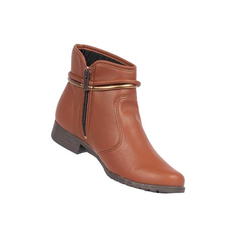 Bota Feminina Dakota Cano Curto Salto Baixo Leve com Zíper Imagem de Bota Feminina Dakota Cano Curto Salto Baixo Leve com Zíper