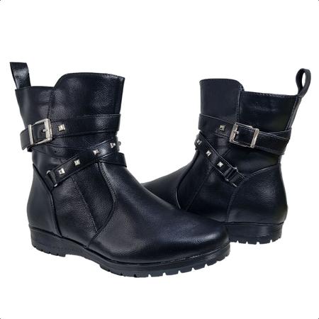 Imagem de Bota Feminina Flat Cano Baixo Mooncity 71126 Original