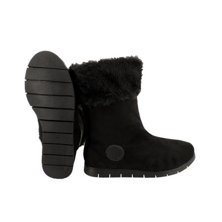 Bota pelo feminina neve confort store nobuck mooncity