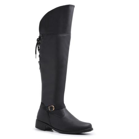 Bota over com store cadarço atras