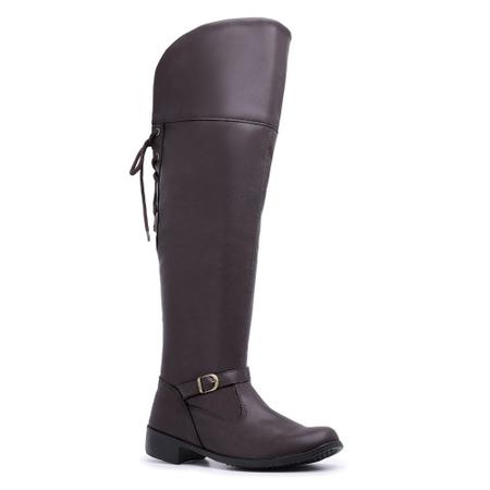 Bota over hotsell com cadarço