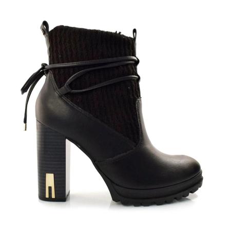 Imagem de Bota feminina ramarim 23-60104 ankle boot amarração