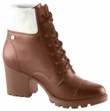 Bota feminina cano curto hotsell salto alto via uno