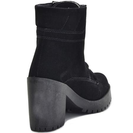 Coturno feminino veludo sale