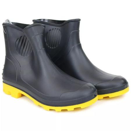 Bota cano curto deals de borracha