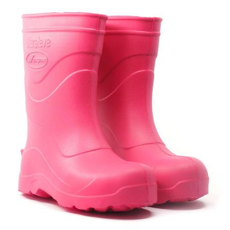 Imagem de Bota Galocha Feminina Eva Rosa Ultraleve Para Frio Chuva