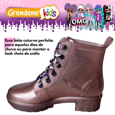 Imagem de Bota Grendene Kids LOL OMG Trendy Dolls 22715 Coturno Infantil de Menina