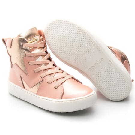Bota Infantil Em Couro Gambo Toddler Feminina Bota Infantil