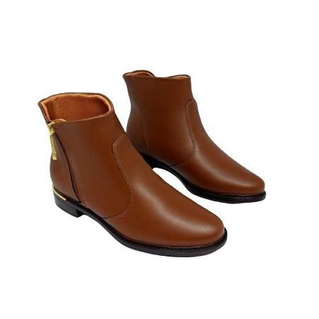 Bota Marrom Cano Curto com Zíper Vizzano Imagem de Bota Marrom Cano Curto com Zíper Vizzano