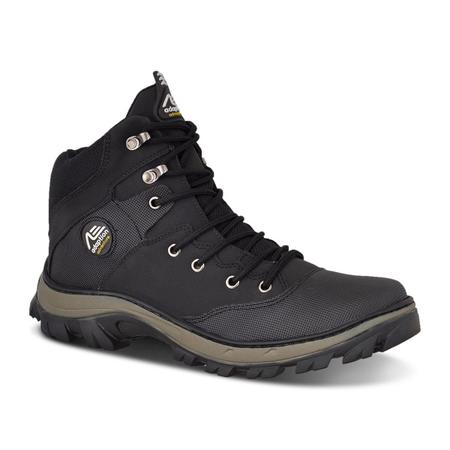 Imagem de Bota Masculina Adventure Thunder Preto Tenis Coturno Cano Medio Macio