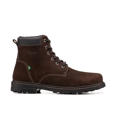 Imagem de Bota Masculina Ben Boots Marrom Fork Estilo Couro Cano Alto