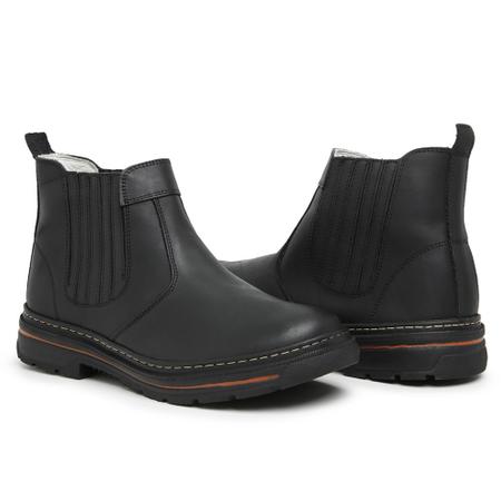 Bota Masculina Botina Trabalho Couro Resistente - polo art - Bota Masculina  - Magazine Luiza