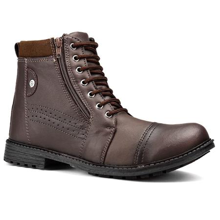 Bota Masculina Coturno Casual Super Confort vel Com Z per Lateral