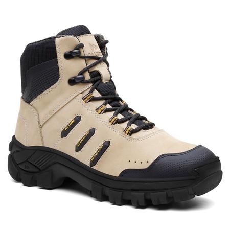 Bota Masculina Caterpillar Original Couro Cor Nude Palmilha gel