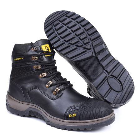 Bota Cat Masculina Impermeável Palmilha Gel Couro Legitimo